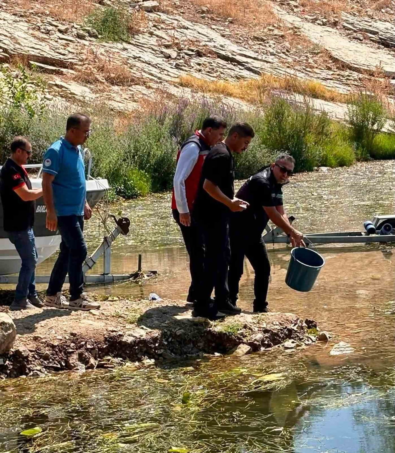 HATAY’DAKİ BARAJ VE GÖLETLERE SAZAN BALIĞI YAVRULARIN BIRAKILDI.