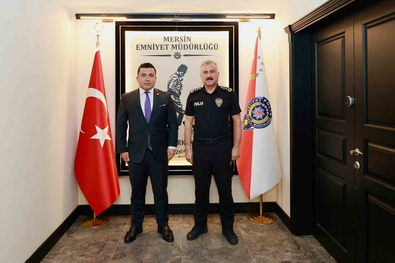 ANAMUR CUMHURİYET BAŞSAVCISI TANJU ÇATLI (SOLDA), İL EMNİYET MÜDÜRÜ FAHRİ AKTAŞ (SAĞDA), ZİYARET...