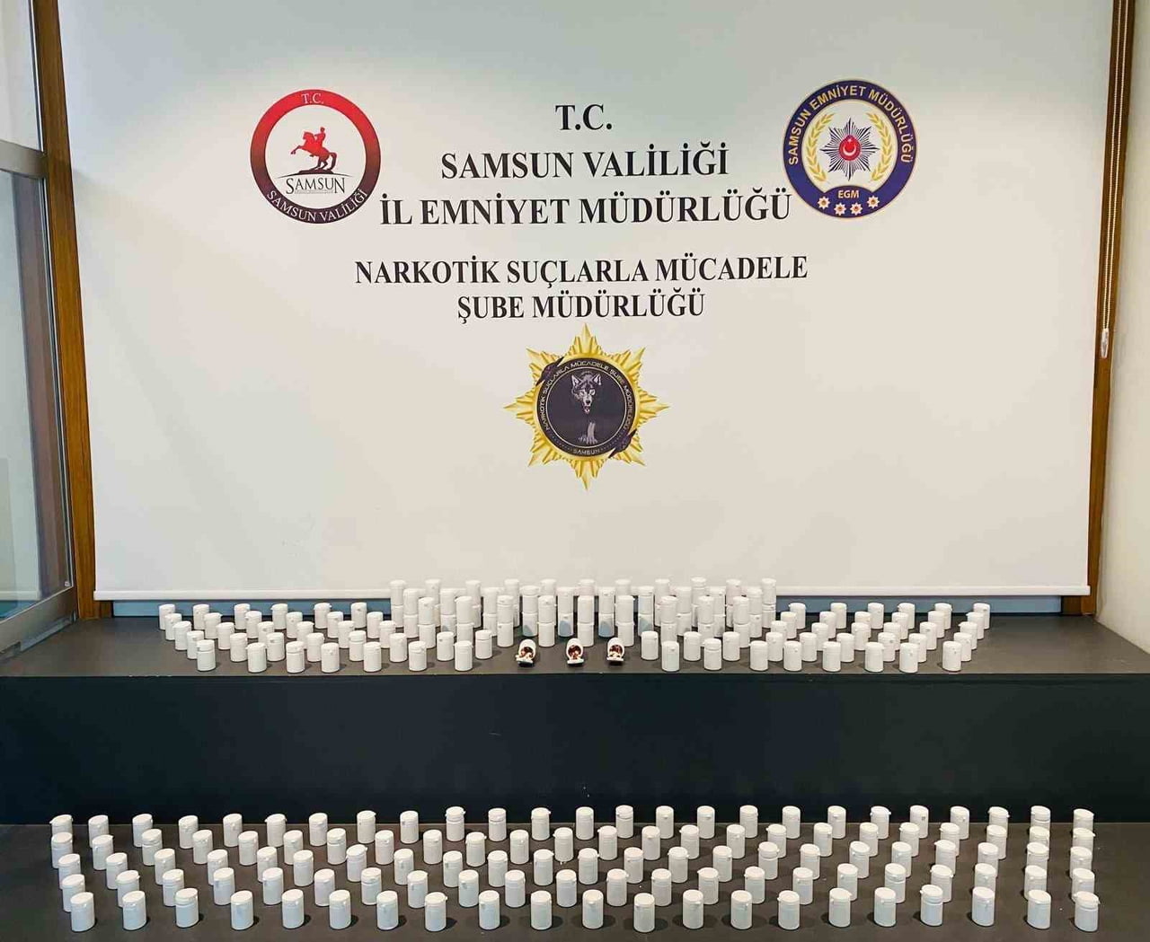 SAMSUN'DA 10 BİN 104 SENTETİK ECZA HAP ELE GEÇİRİLDİ