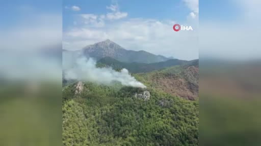 Kemer'de orman yangını