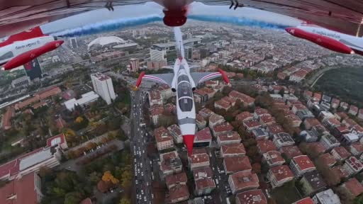 MSB, Türk Yıldızları'nın Ankara uçuşuna ait görüntülerini paylaştı