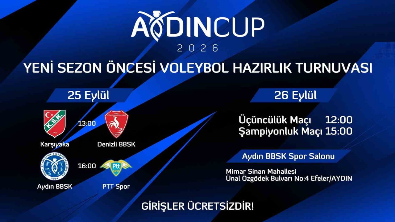 AYDIN BÜYÜKŞEHİR BELEDİYESPOR’UN EV SAHİPLİĞİNDE DÜZENLENECEK AYDIN CUP 2026, 25-26 EYLÜL...